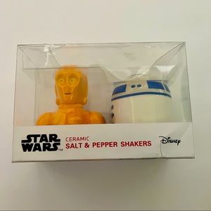 Star Wars Disney R2D2 & C3PO Salt & Pepper Shakers  NEW!!